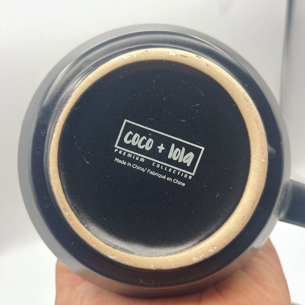 COCO + LOLA Halloween Spiderweb Set of 3 Coffee Mugs Black Cups Mug - Picture 9 of 13